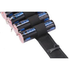 Enola Gaye Hang Ten Bandolier Belt for Airsoft Smoke Grenades (Color: Black)