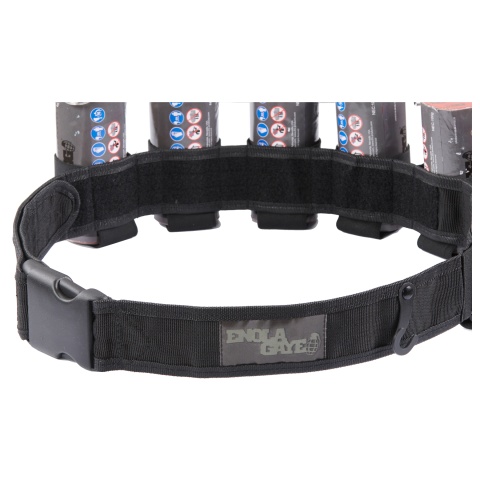 Enola Gaye Lucky 7 Smoke Grenade Belt (Color: Black)