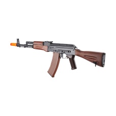 E&L Airsoft New Essential Version AK-74N Airsoft AEG Rifle w/ Real Wood Furniture (Color: Black)