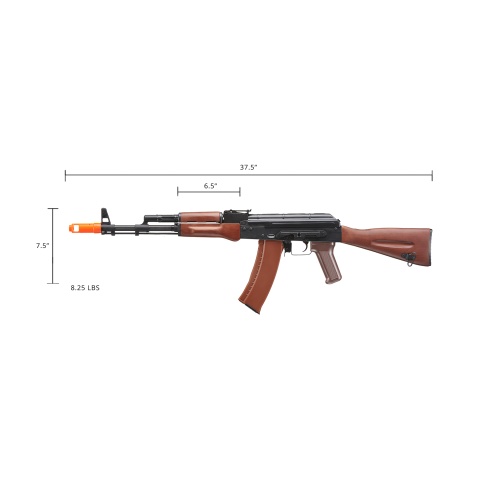 E&L Airsoft New Essential Version AK-74N Airsoft AEG Rifle w/ Real Wood Furniture (Color: Black)
