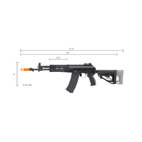 E&L AK-12 RAF Full Metal Airsoft AEG Rifle (Color: Black)
