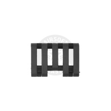 Element Rail Cover With Wire Loom 5-Slot - BLACK