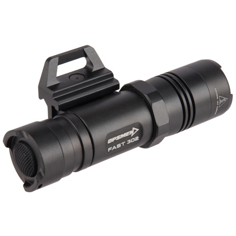 Opsmen FAST 302R WeaponLight 400-Lumen Flashlight for Picatinny Rail - BLACK