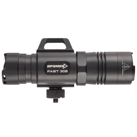 Opsmen FAST 302R WeaponLight 400-Lumen Flashlight for Picatinny Rail - BLACK
