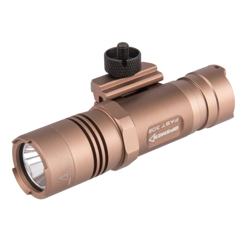 Opsmen FAST 302R WeaponLight 400-Lumen Flashlight for Picatinny Rail - TAN
