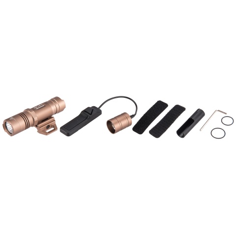 Opsmen FAST 302R WeaponLight 400-Lumen Flashlight for Picatinny Rail - TAN