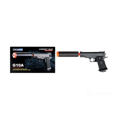 UK Arms G10A ABS Plastic Airsoft Spring Pistol (Color: Black)