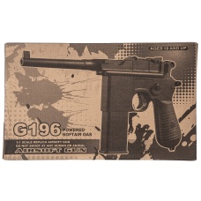 Well G196 Mauser CO2 Pistol (Black)