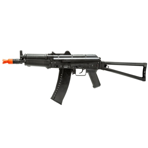WellFire AK74 Co2 Blowback Airsoft Rifle with Skeleton Stock (Color: Black)