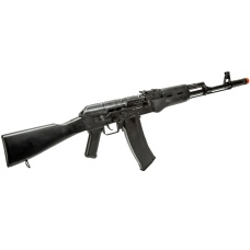 WellFire AK74 Co2 Blowback Airsoft Rifle with Fixed Stock (Color: Black)
