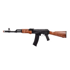 WellFire AK74 Co2 Blowback Rifle with Fixed Stock (Color: Black & Wood)
