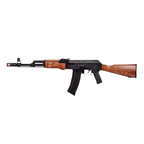 WellFire AK74 Co2 Blowback Rifle with Fixed Stock (Color: Black & Wood)