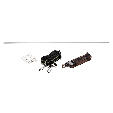 WellFire AK74 Co2 Blowback Rifle with Fixed Stock (Color: Black & Wood)