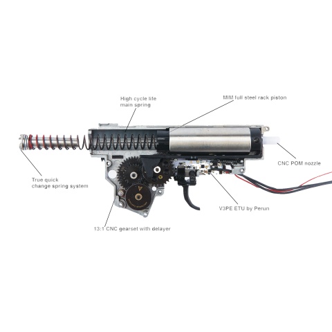 Arcturus AK-12 Full Metal Complete Gearbox with Perun Mosfet
