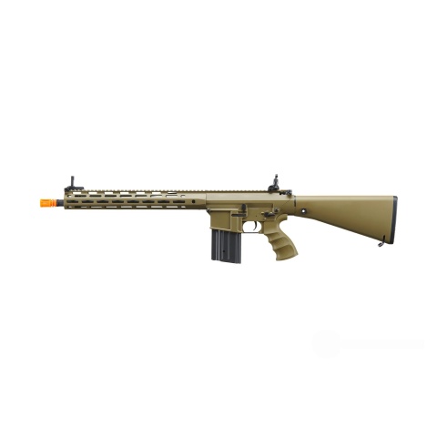 Golden Eagle Airsoft SR-25K w/ URX4 M-LOK Handguard & Full Stock - Tan