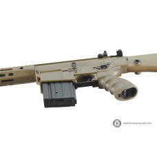 Golden Eagle Airsoft SR-25K w/ URX4 M-LOK Handguard & Full Stock - Tan