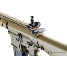 Golden Eagle Airsoft SR-25K w/ URX4 M-LOK Handguard & Full Stock - Tan