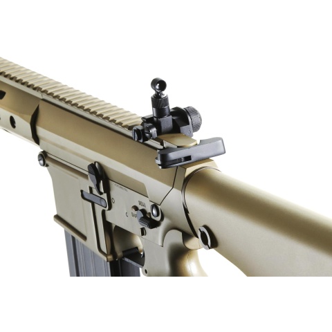 Golden Eagle Airsoft SR-25K w/ URX4 M-LOK Handguard & Full Stock - Tan