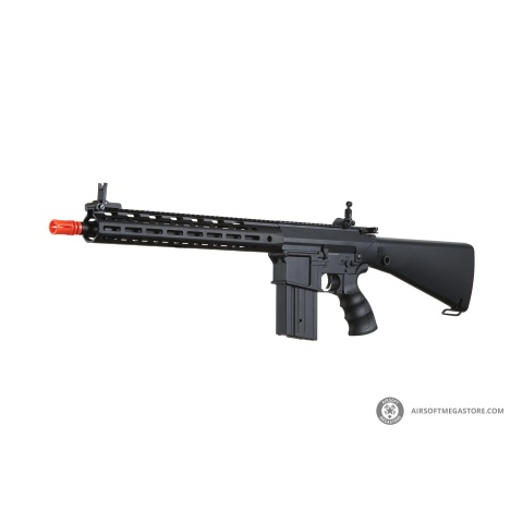 Golden Eagle Airsoft SR-25K w/ URX4 M-LOK Handguard & Full Stock - Black