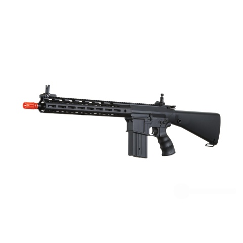 Golden Eagle Airsoft SR-25K w/ URX4 M-LOK Handguard & Full Stock - Black