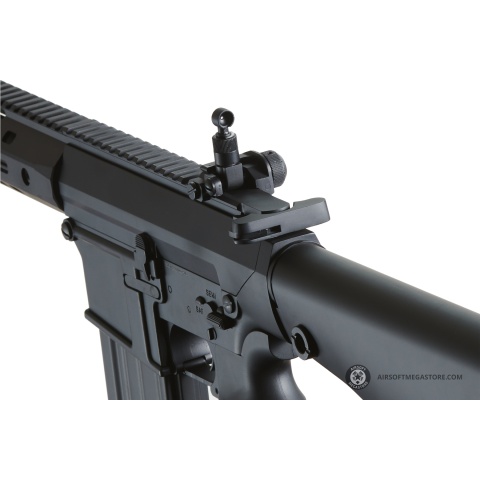 Golden Eagle Airsoft SR-25K w/ URX4 M-LOK Handguard & Full Stock - Black
