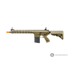Golden Eagle Airsoft SR-25K w/ URX4 M-LOK Handguard & Crane Stock - Tan