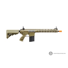 Golden Eagle Airsoft SR-25K w/ URX4 M-LOK Handguard & Crane Stock - Tan