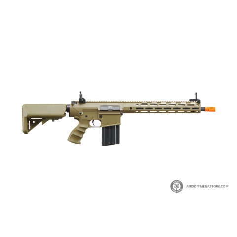 Golden Eagle Airsoft SR-25K w/ URX4 M-LOK Handguard & Crane Stock - Tan