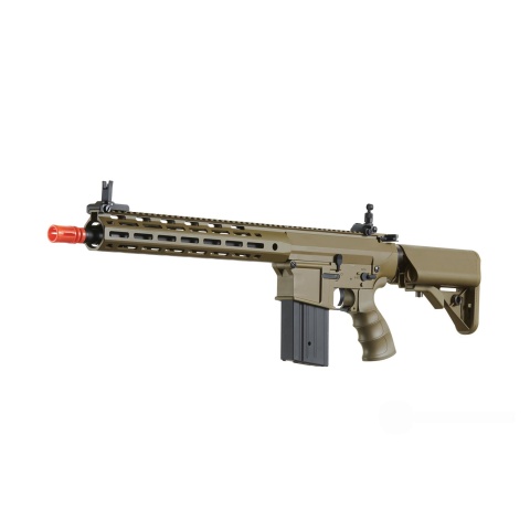 Golden Eagle Airsoft SR-25K w/ URX4 M-LOK Handguard & Crane Stock - Tan