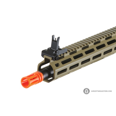 Golden Eagle Airsoft SR-25K w/ URX4 M-LOK Handguard & Crane Stock - Tan