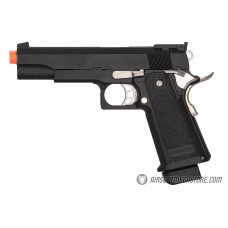 Golden Eagle 3302 OPS-MRP Hi-Capa 5.1 Gas Blowback Airsoft Pistol - BLACK