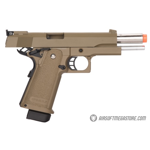 Golden Eagle 3304 OPS-MRP Hi-Capa 5.1 Gas Blowback Airsoft Pistol - DARK EARTH