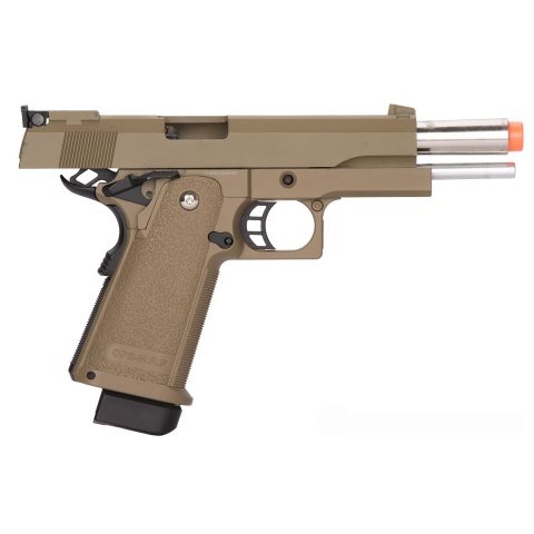Golden Eagle 3304 OPS-MRP Hi-Capa 5.1 Gas Blowback Airsoft Pistol - DARK EARTH