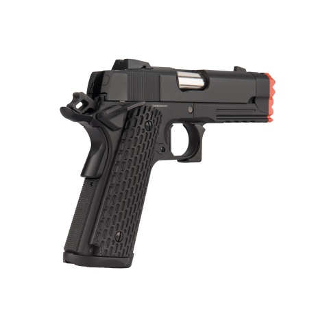 Golden Eagle IMF 3308 Hi Capa Semi-Auto GBB Metal Pistol w/ Integrated Muzzle Break (Color: Black)