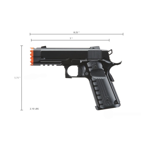 Golden Eagle 3316 1911 Gas Blowback Airsoft Pistol w/ Muzzle Brake