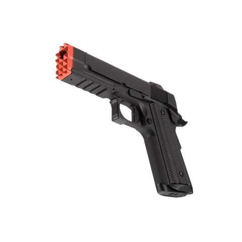 Golden Eagle IMF 3317 Hi-Capa 1911 Gas Blowback Airsoft Pistol w/ Muzzle Brake - BLACK