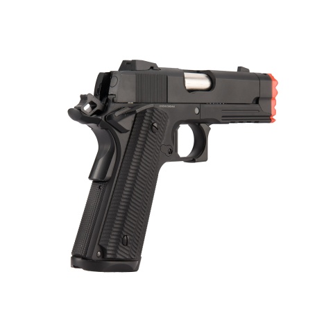 Golden Eagle IMF 3317 Hi-Capa 1911 Gas Blowback Airsoft Pistol w/ Muzzle Brake - BLACK