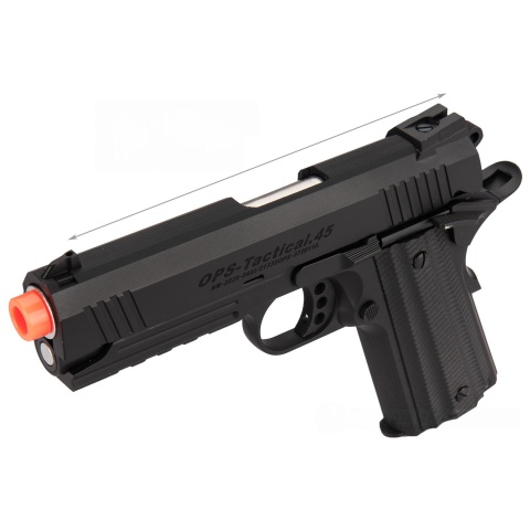 Golden Eagle MF 3332 OTS Tactical .45 Gas Blowback Airsoft Pistol - BLACK
