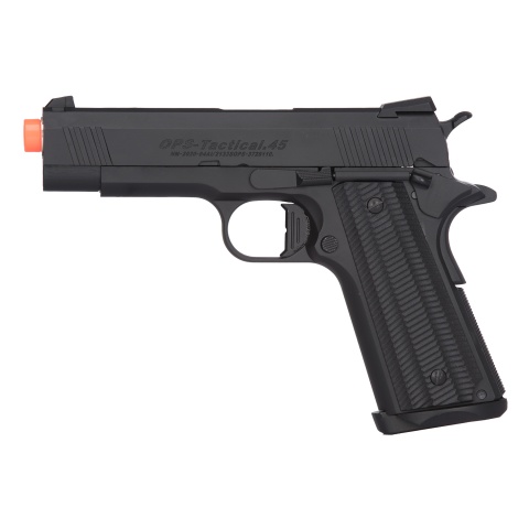 Golden Eagle 3329 OPS-Tactical 1911 Hi-Capa Gas Blowback Airsoft Pistol - BLACK