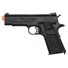Golden Eagle MF 3330 OTS Tactical .45 Hi-Capa 1911 Gas Blowback Airsoft Pistol - BLACK