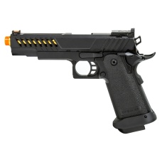 Golden Eagle 3338 OTS .45 Hi-Capa Gas Blowback Pistol w/ Vented Slide (Color: Black / Gold Barrel)