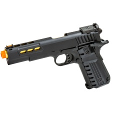 Golden Eagle 3368 OTS .45 Hi-Capa Gas Blowback Pistol w/ Slide Lightening Cuts (Color: Black / Gold Barrel)