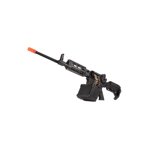 Golden Eagle MCR Light Machine Gun LMG Airsoft AEG Rifle [Long Barrel] - BLACK
