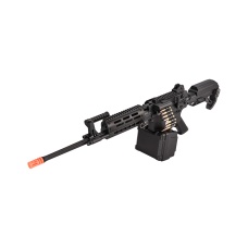 Golden Eagle MCR Light Machine Gun LMG Airsoft AEG Rifle [Long Barrel] - BLACK