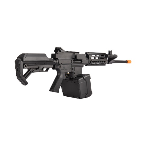 Golden Eagle MCR Light Machine Gun LMG Airsoft AEG Rifle [Long Barrel] - BLACK