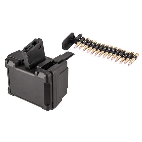 Golden Eagle MCR Light Machine Gun LMG Airsoft AEG Rifle [Short Barrel] - BLACK