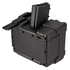 Golden Eagle MCR Light Machine Gun LMG Airsoft AEG Rifle [Short Barrel] - BLACK