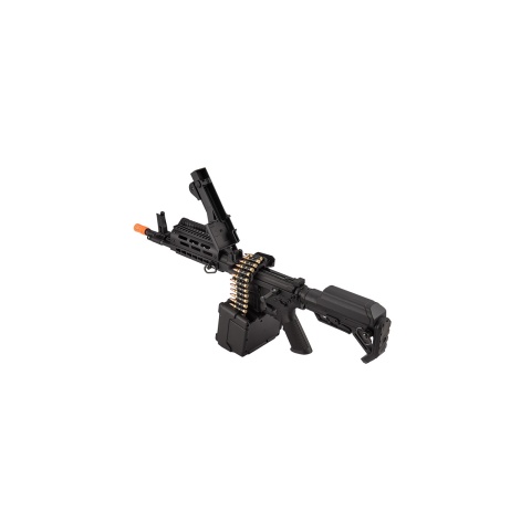 Golden Eagle MCR Light Machine Gun LMG Airsoft AEG Rifle [Short Barrel] - BLACK