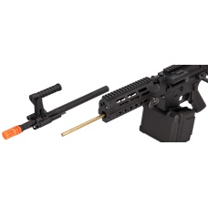 Golden Eagle MCR Light Machine Gun LMG Airsoft AEG Rifle [Short Barrel] - BLACK