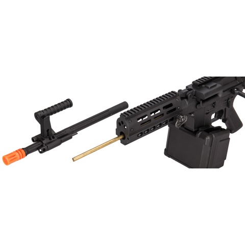 Golden Eagle MCR Light Machine Gun LMG Airsoft AEG Rifle [Short Barrel] - BLACK